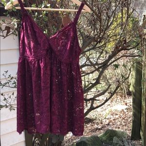 Torrid sheer lace babydoll